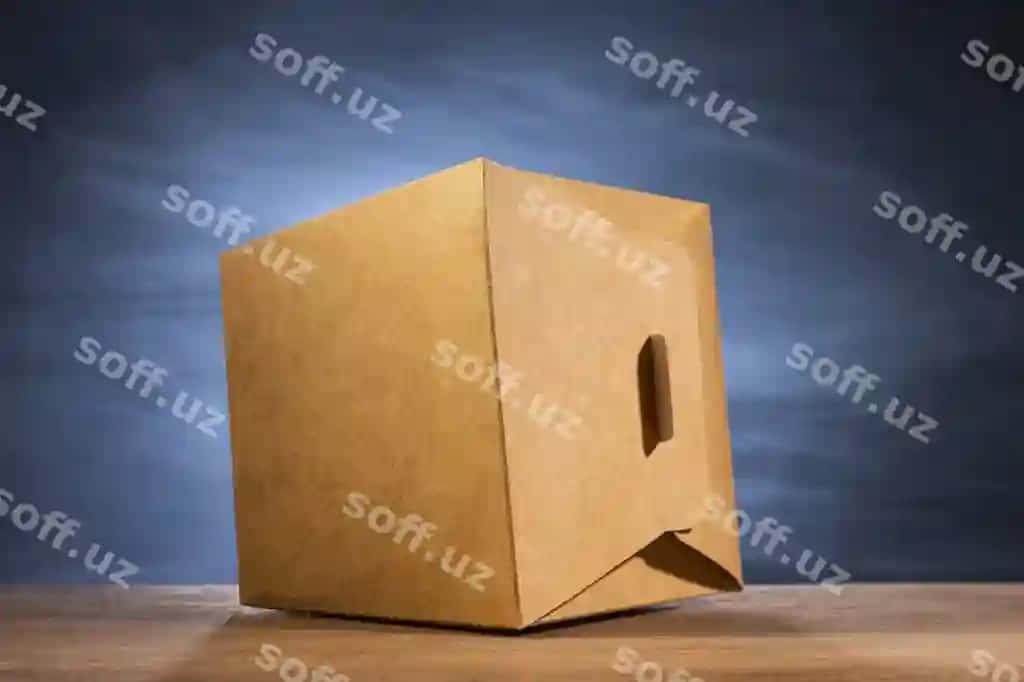 Maxfiy quticha qadoqlash namunasi | Mystery box packaging mockup