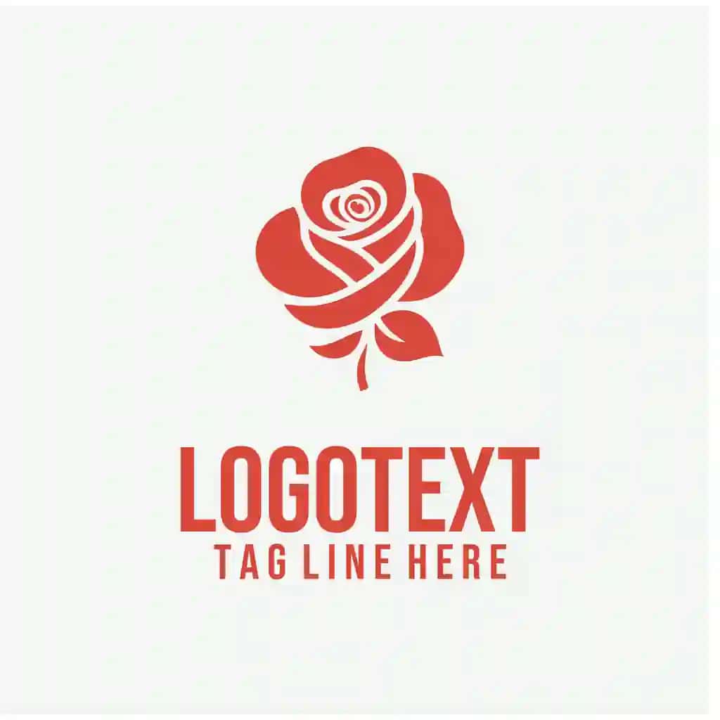 Rose ayol logotipi vektor rasmlari | Rose lady logo vector illustrations
