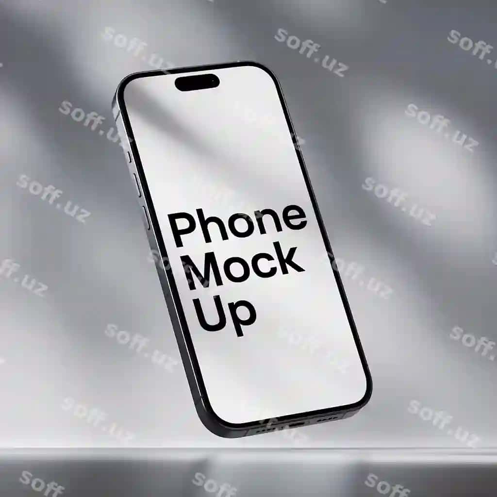 3D real premium telefon maketi | 3d realistic premium phone mockup template