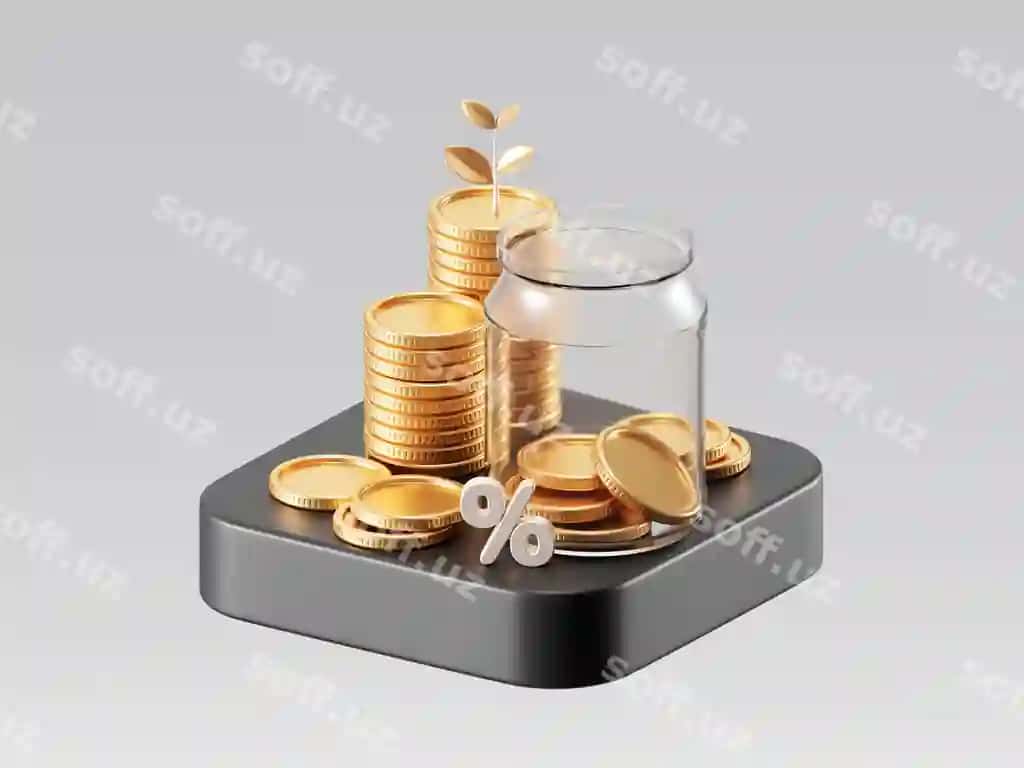 3D pension puli o'tpash pul bilan moliyaviy rejalaish elementlari saqlanma investitsiya | 3d retirement money with gold coins financial planning elements savings investment