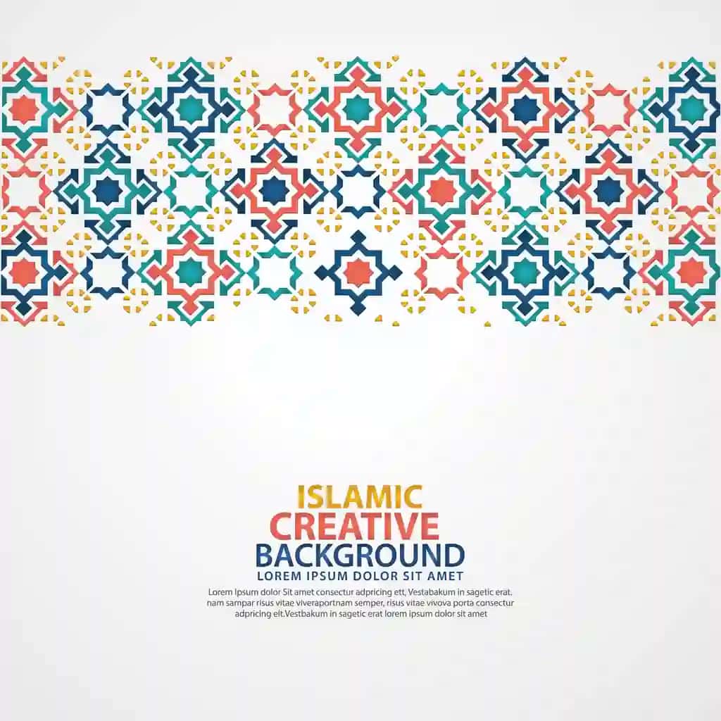 Islom bezakli rang-barang detalli gulli mozaik islom san'ati bezaklari | Islamic ornamental colorful detail floral mosaic islamic art ornament