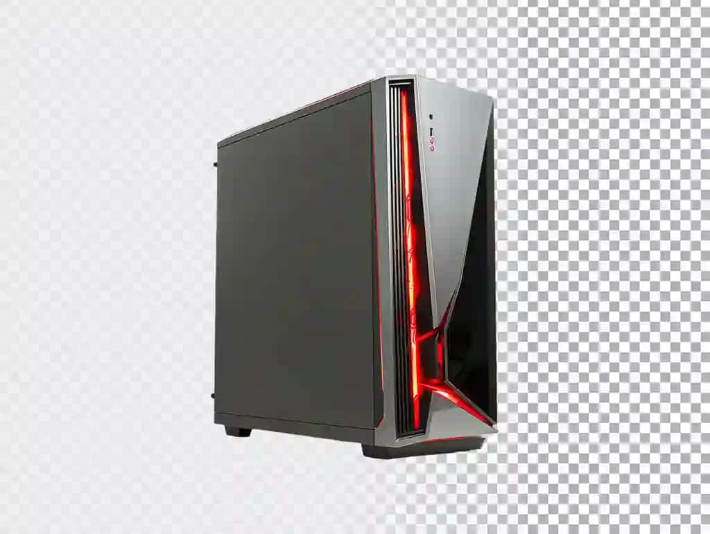 Kompyuter kabineti shaffof fon | Computer cabinet transparent background