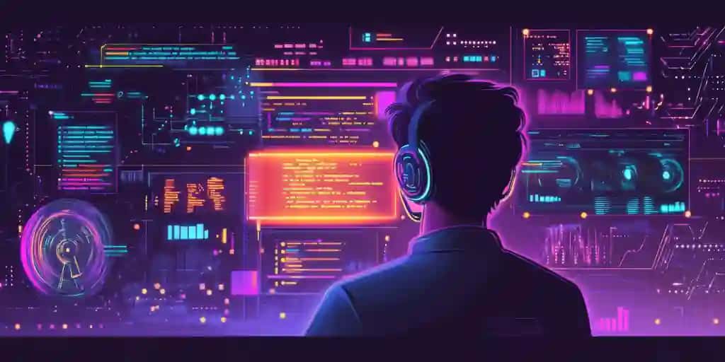 AI tushunchalari bilan futuristik bashoratli tahlil boshqaruv paneli tekis dizayn illyustratsiyasi | Futuristic predictive analytics dashboard with ai insights flat design illustration
