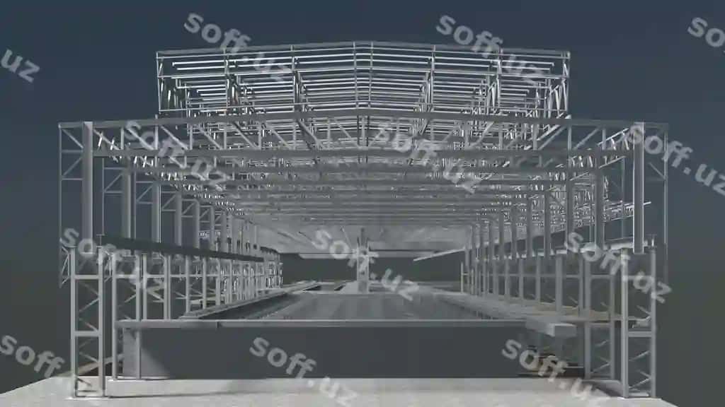 3D illyustratsiya qurilish tuzilishi | 3d illustration building structure