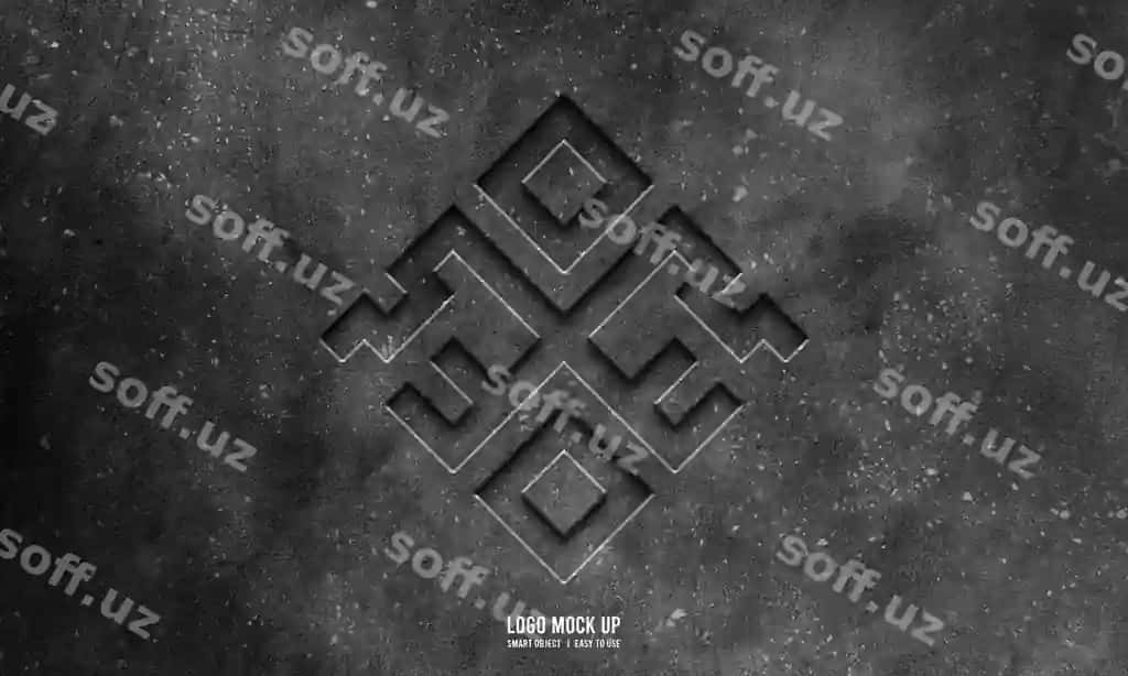 Logo namuna devor teksturasi | Logo mockup wall texture