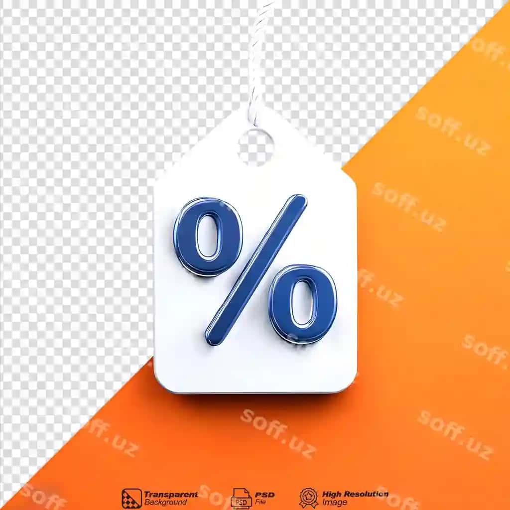 Chegirma yorlig'i belgisi belgisi 3D izolyatsiya qilingan shaffof fon | Discount tag icon symbol 3d isolated transparent background