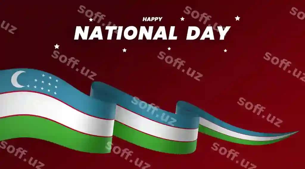 O'zbekiston bayrog'i element dizayni milliy mustaqillik kuni bayrog'i | Uzbekistan flag element design national independence day banner