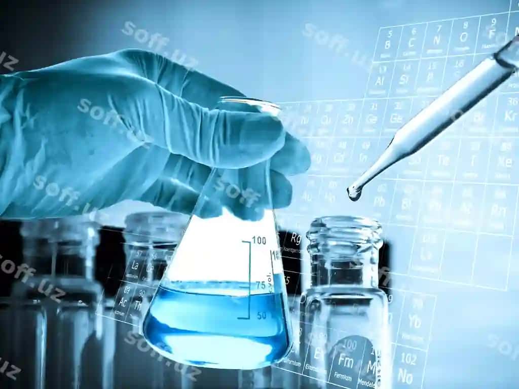 Kesilgan qo'l ilmiy shaxs kimyoviy laboratoriyani tutgan | Cropped hand scientist holding chemical laboratory