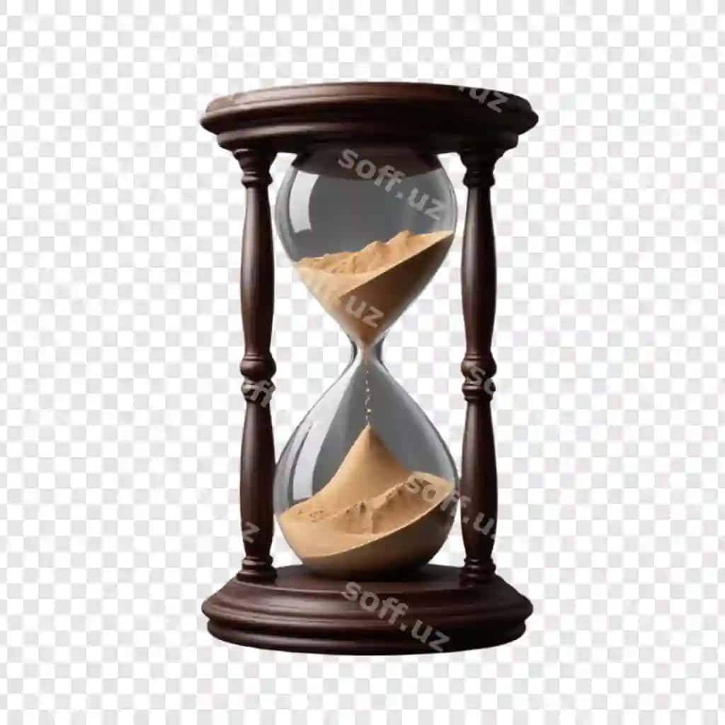 Soat quti shaffof fonda | Hourglass with hourglass transparent background