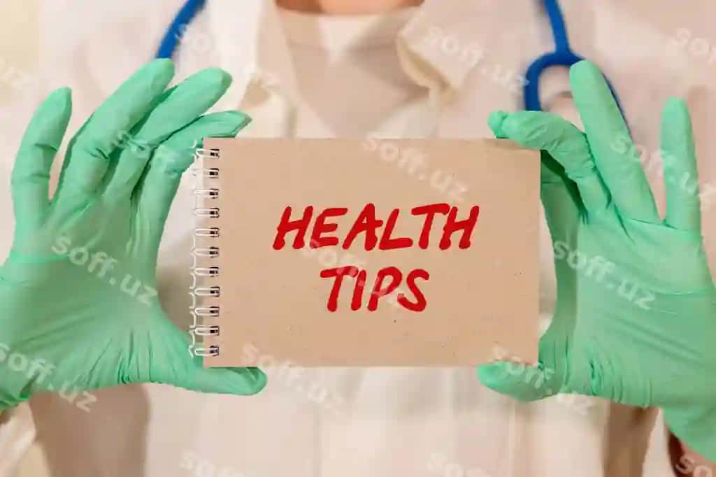 Tibbiyot kapsulasi kattalashtiruvchi shisha bilan sog'liqni saqlash tipste matn yopishqoq qog'oz eslatma | Health tipste text sticky paper note with medicine capsule magnifying glass