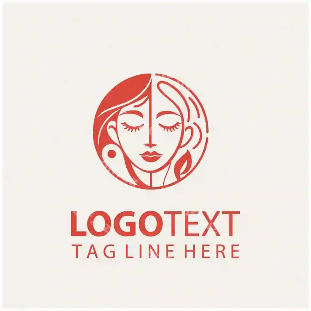 Ayol yuzi logotip vektor illustratsiyalari | Lady face logo vector illustrations