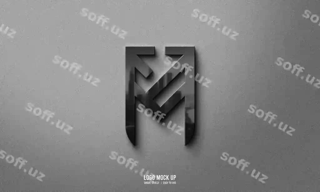 Logo namuna devor grani | Logo mockup wall grain
