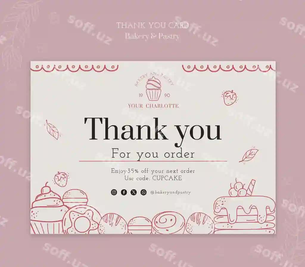 Pechenye shabloni dizayni | Bakery template design