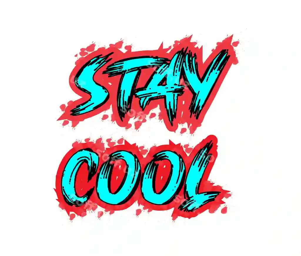 Soyuq qoling tipografiya futbolka dizayni | Stay cool typography tshirt design