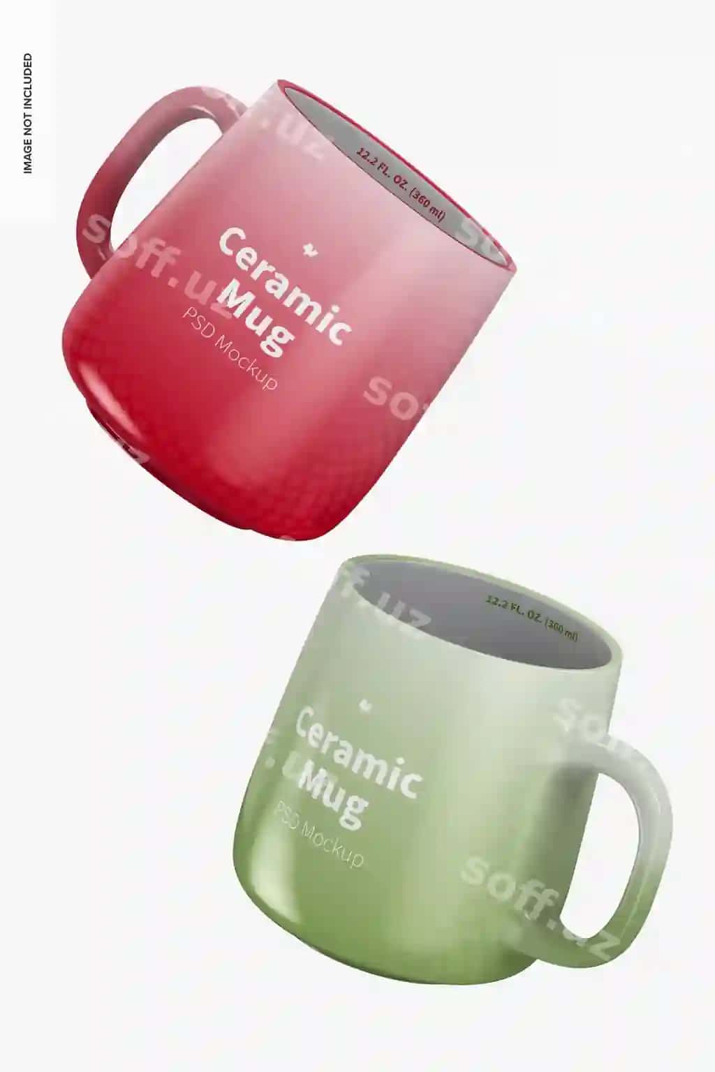 12 2 unciya keramika mug namuna | 12 2 oz ceramic mug mockup