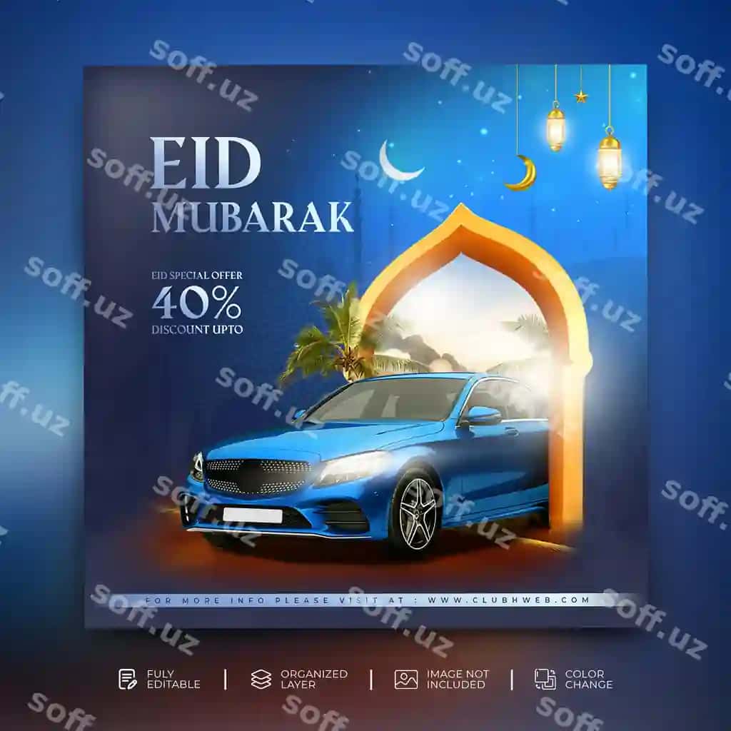 Hayit maxsus avtomobil ijara sotuv chegirma taklifi ijtimaaviy media | Eid special automotive rent car sale discount offer social media