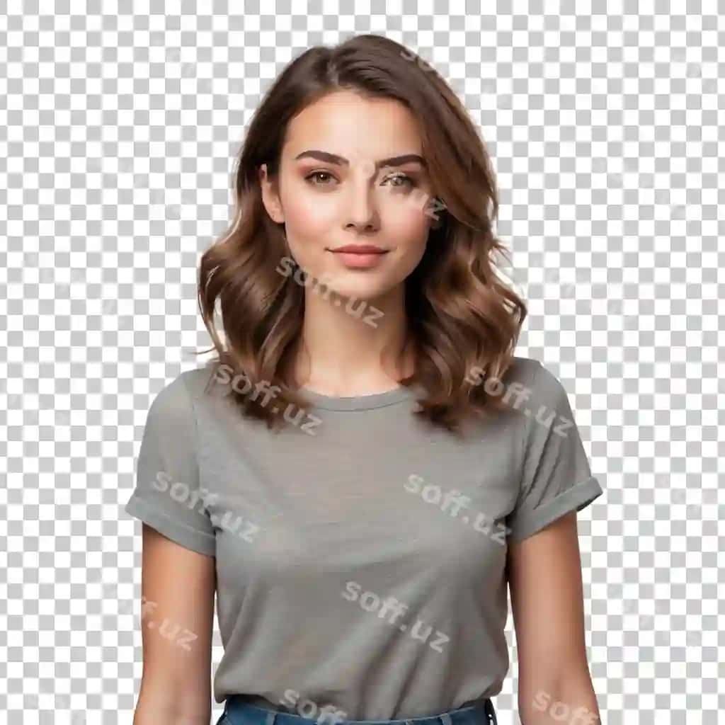 "Men qizman" deb yozilgan kulrang ko'ylak kiygan qiz | Girl with gray shirt that says shes girl