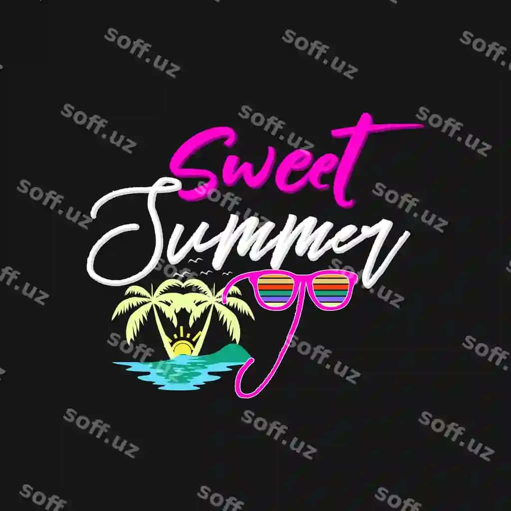 Yozgi mavsumdagi futbolka dizayni yozgi tipografiya vektor tasviri | Summer season tshirt design summer typography vector illustration