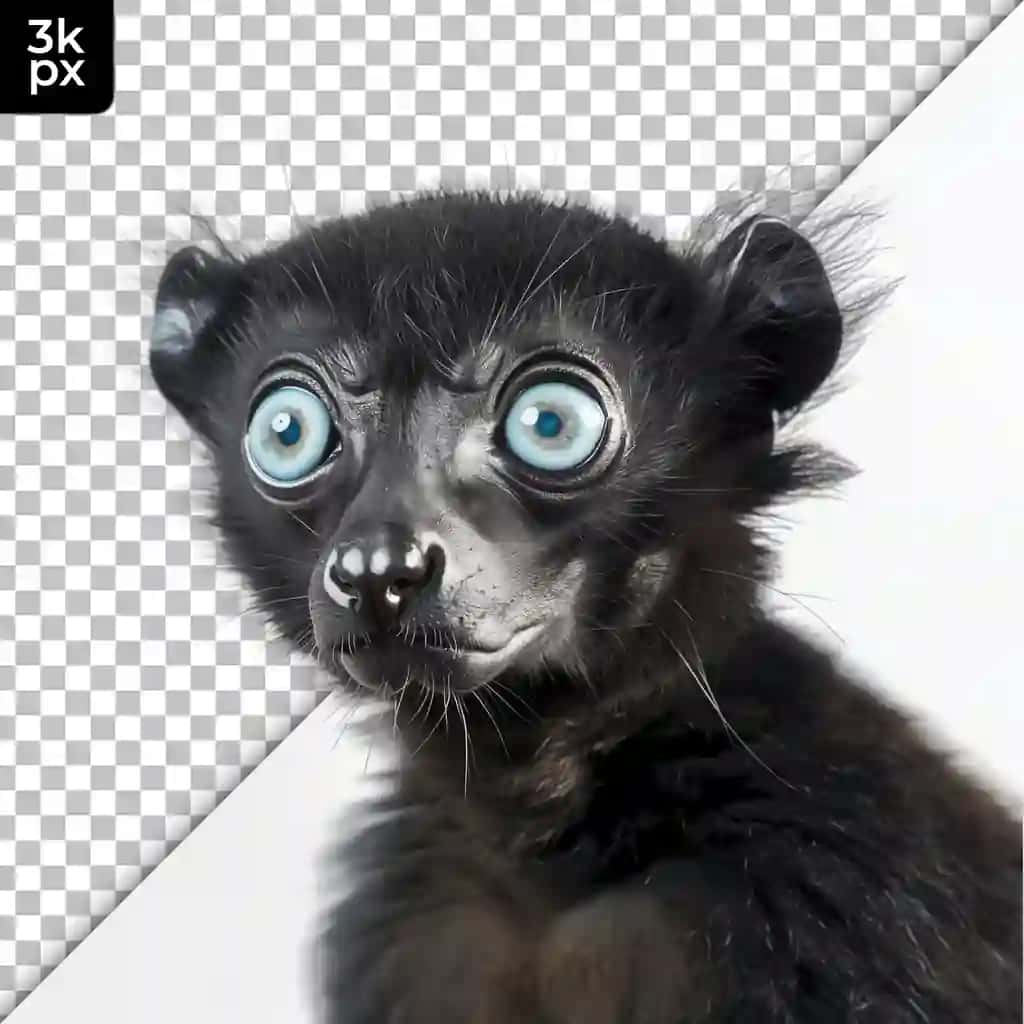 Ko'k ko'zlari qora burunli qora fon rasmli mushuk | Cat with blue eyes black nose with black background with picture