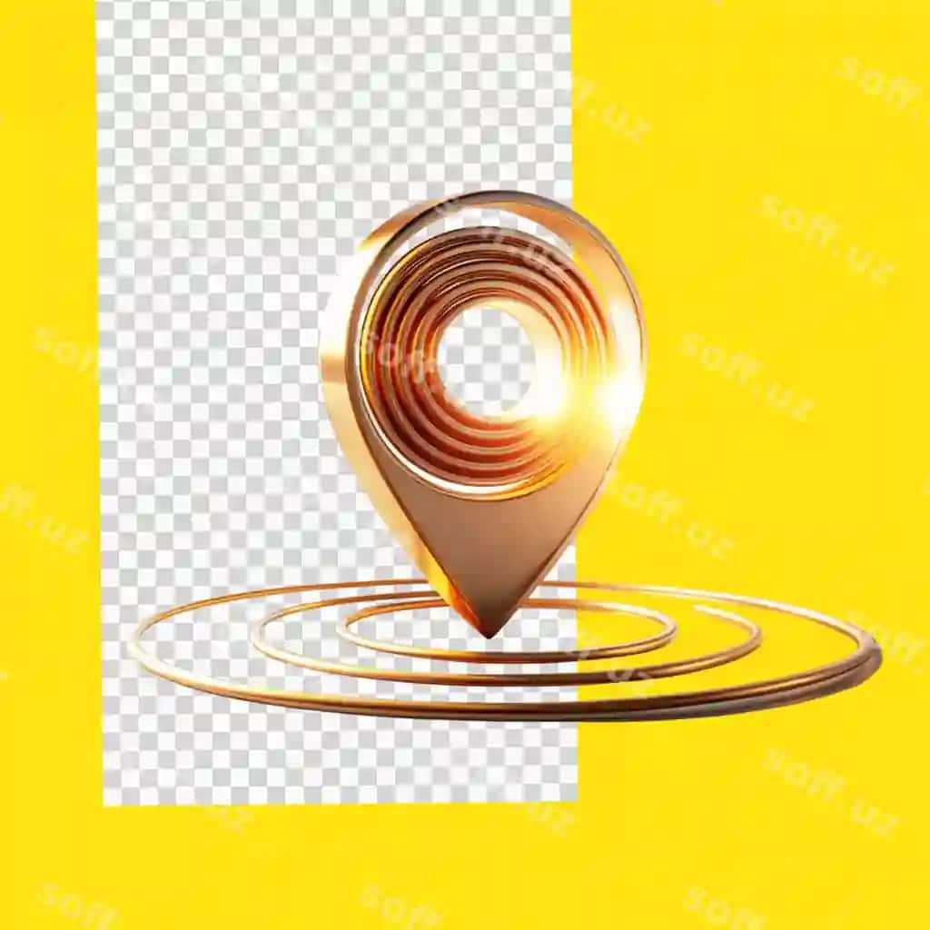 Joylashuv belgisi shaffof fon | Location symbol transparent background