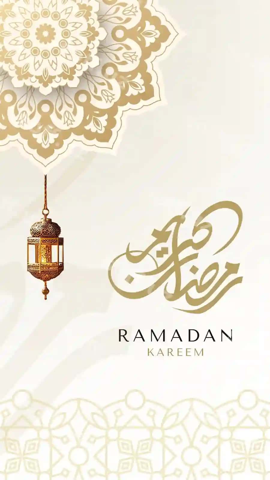 Bej oq chiroyli Ramadan Kareem Sizning hikoyangiz 1 | Beige white elegant ramadan kareem your story 1