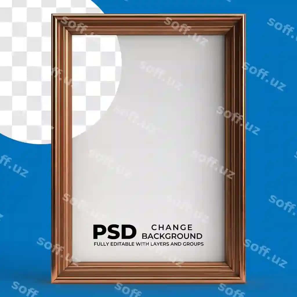 Rasm ramkasi maketi psd | Picture frame mockup psd