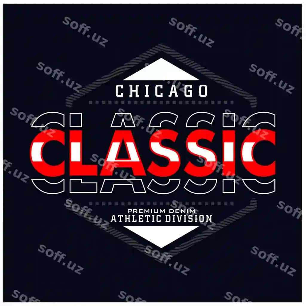 Klassik vintage tipografiya dizayni vektorli rasmli futbolka kiyimi | Classic vintage typography design vector illustration tshirt clothing