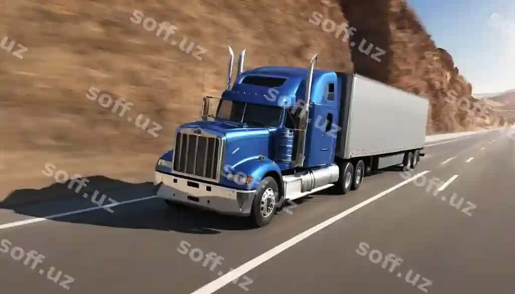 Trailerlar yo'l bo'yiicha harakatlanmoqda | Trailer trucks driving road