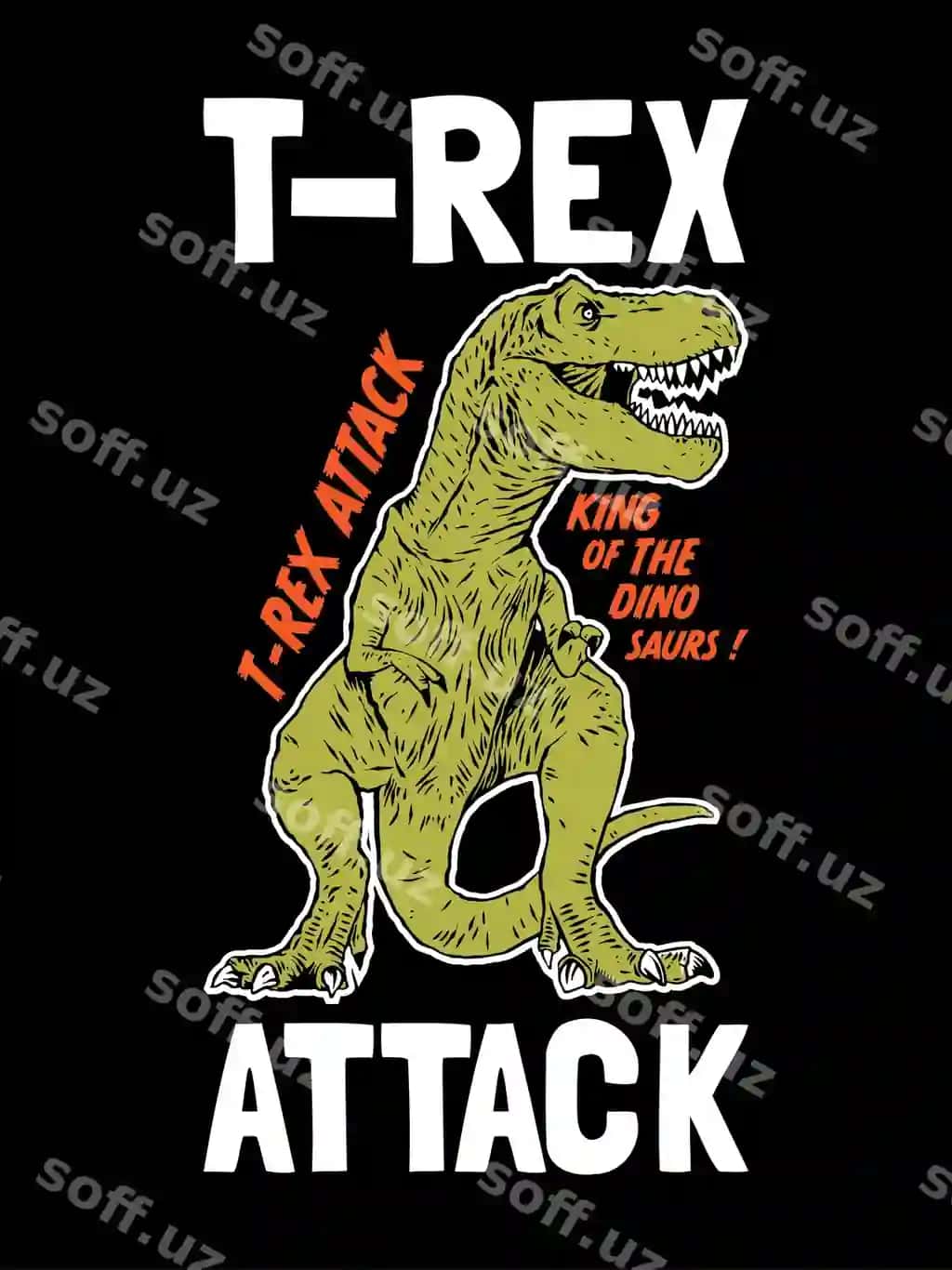 T rex hujum shiori tiranozavr reks dinozavr qiroli dinozavrlar | T rex attack slogan tyrannosaurus rex dino dinosaur king dinosaurs