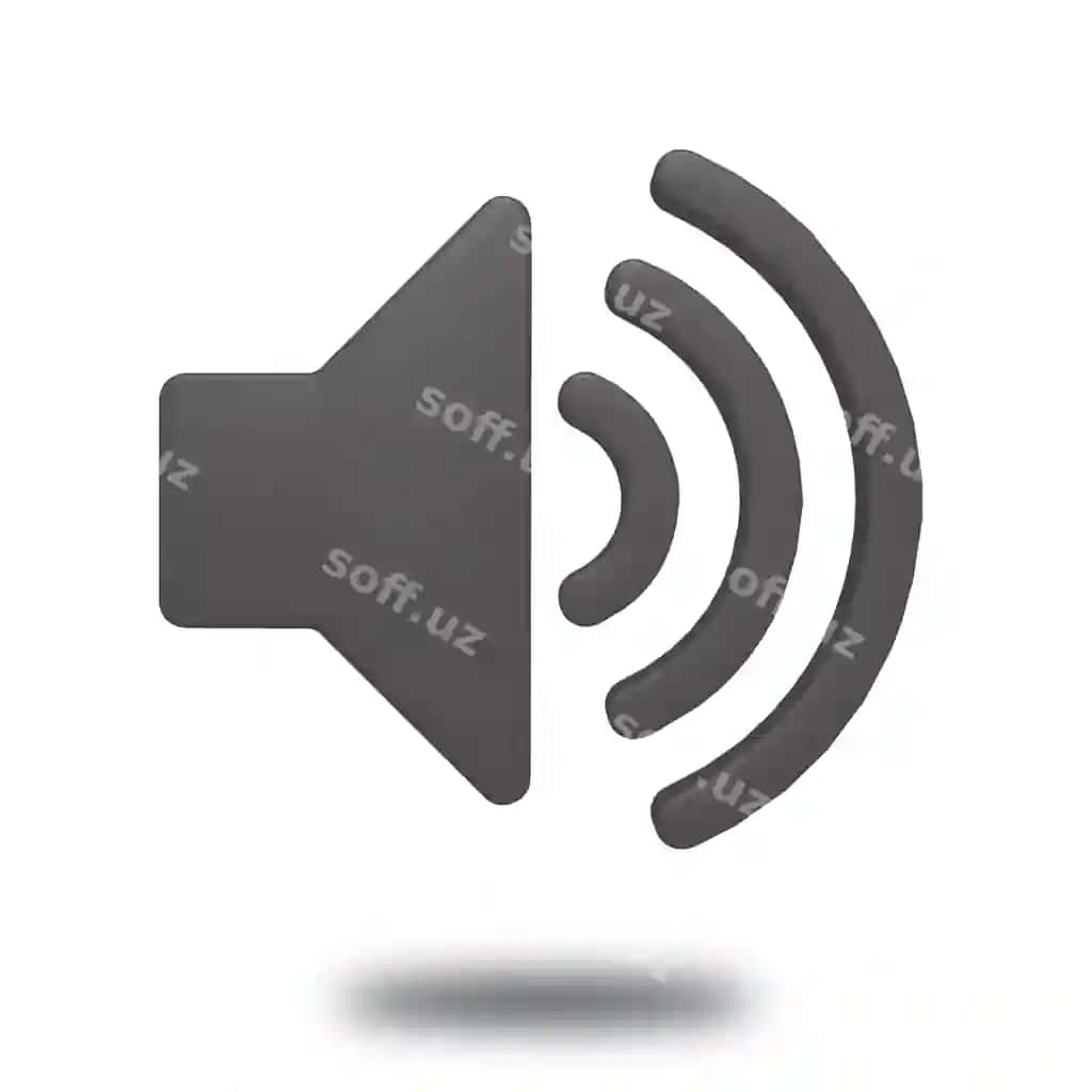 3D karnay belgisining dumaloq tugmasi | 3d speaker icon round button