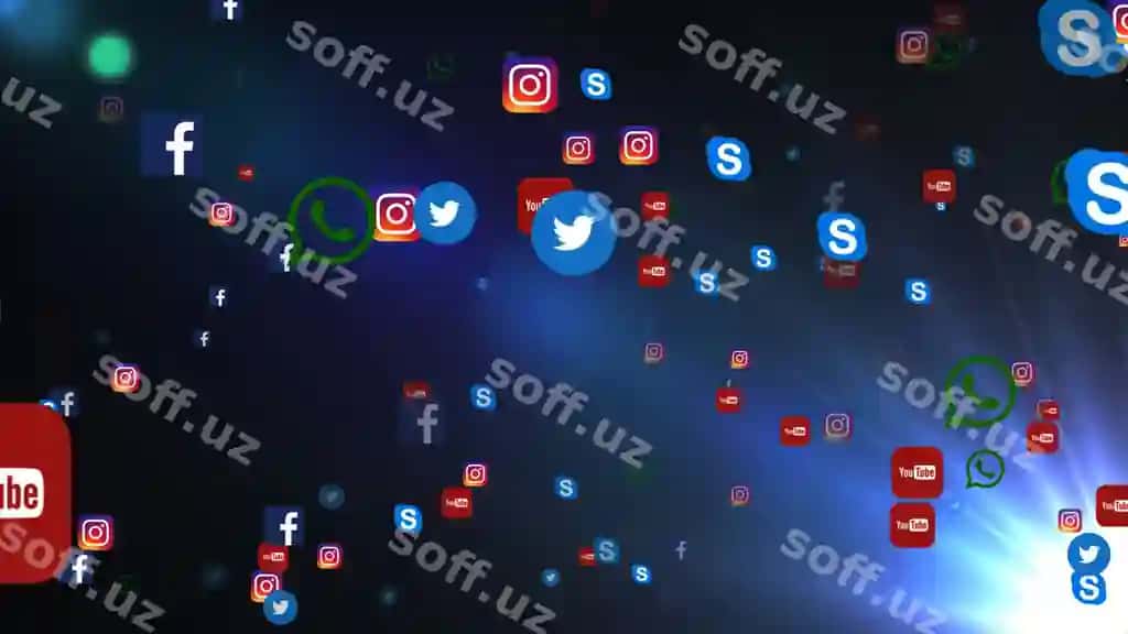 Fon mashhur ijtimoiy tarmoqlar ikonkalari | Background famous social media icons
