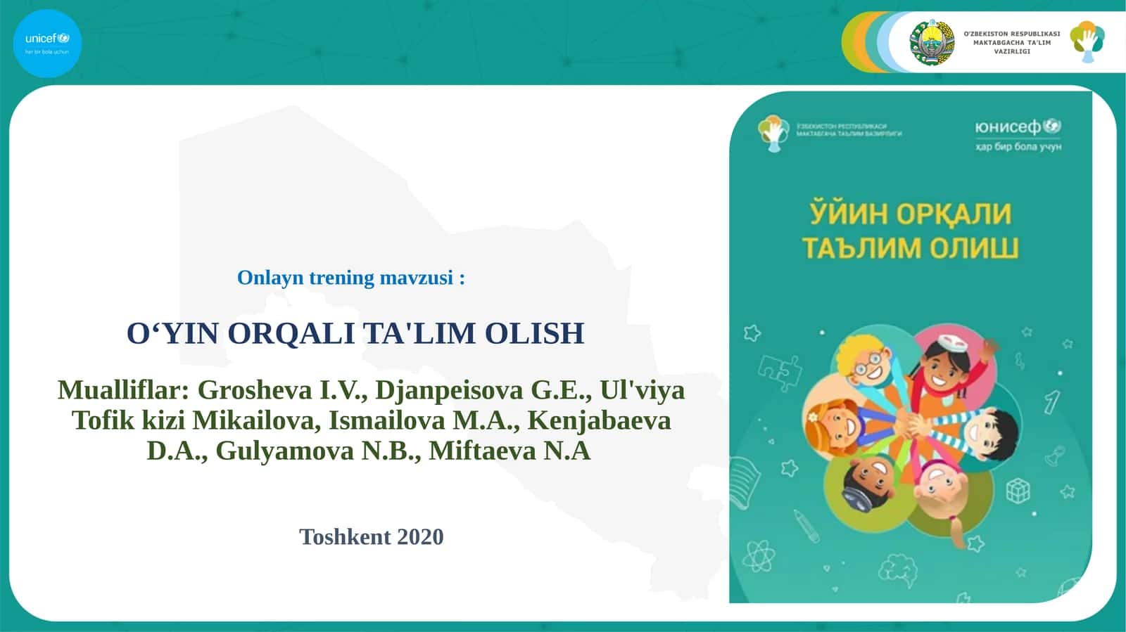 O‘YIN ORQALI TA'LIM OLISH