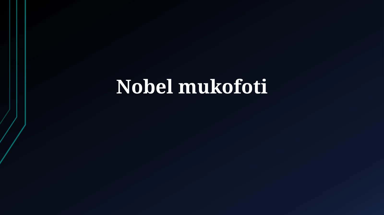 Nobel mukofoti