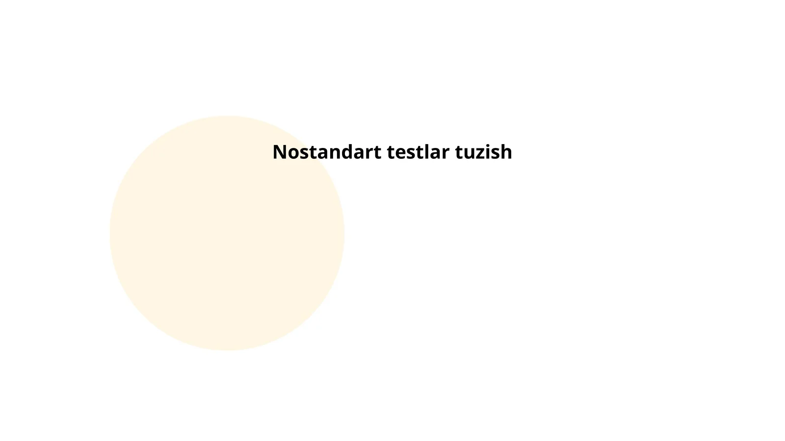 Matematikaga oid nostandart masalalar