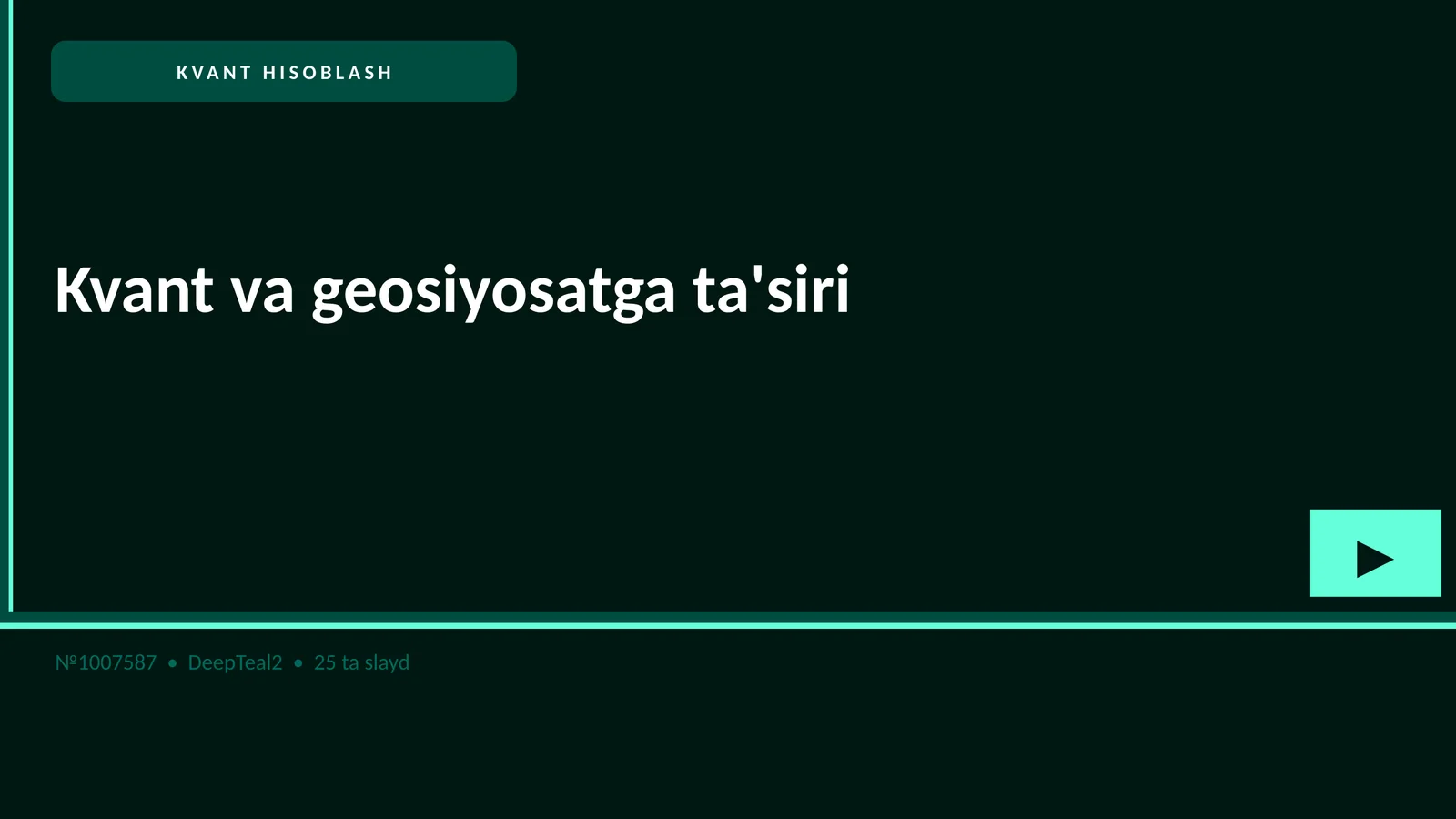 Kvant va geosiyosatga ta'siri