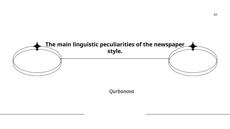 The main linguistic peculiarities of the newspaper style