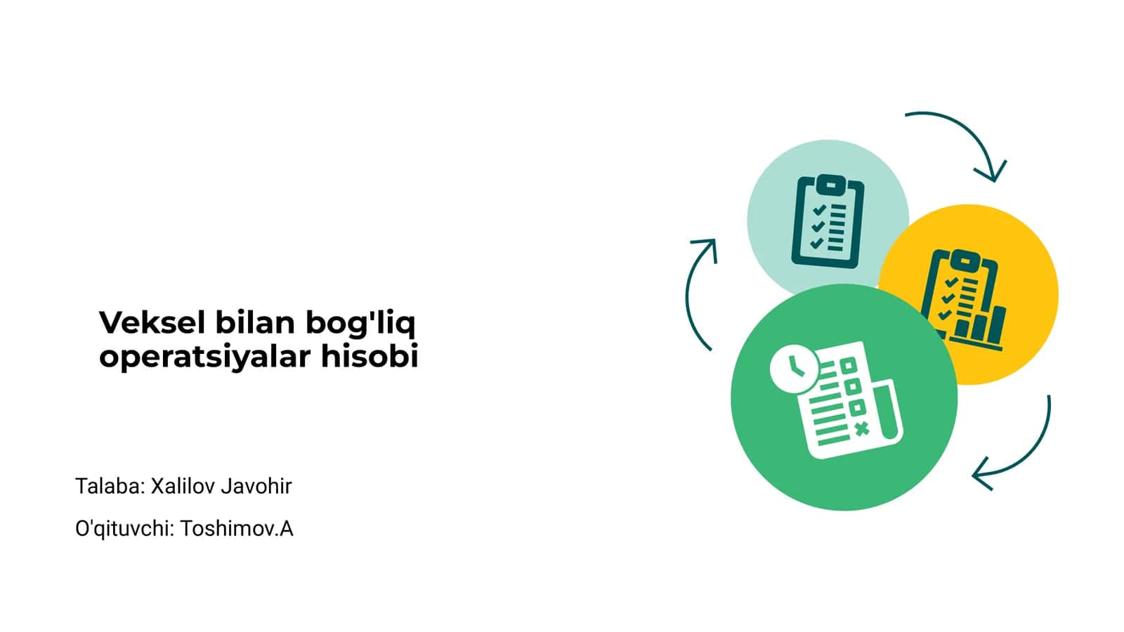 Veksel bilan bog'liq operatsiyalar hisobi