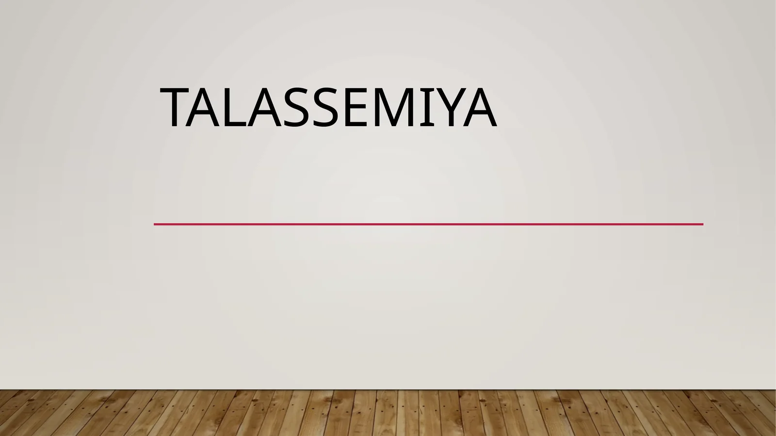 Talassemiya