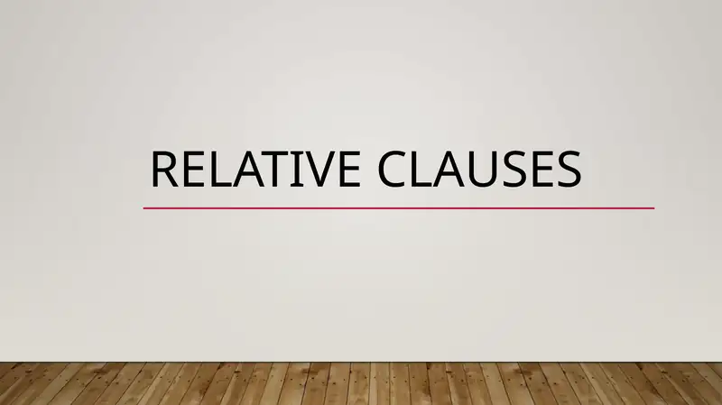 Relative clause ppt Grammatika