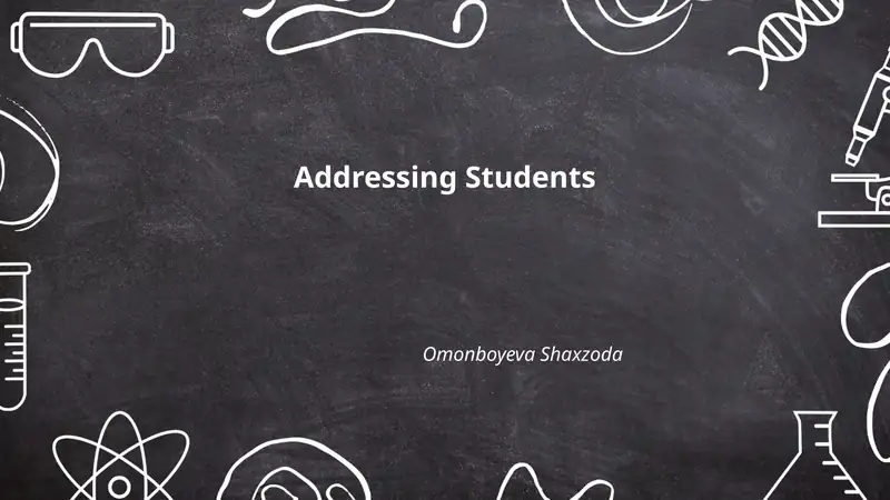 Addressing Students