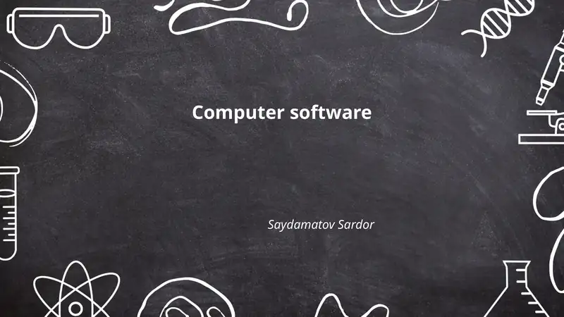 Computer software
