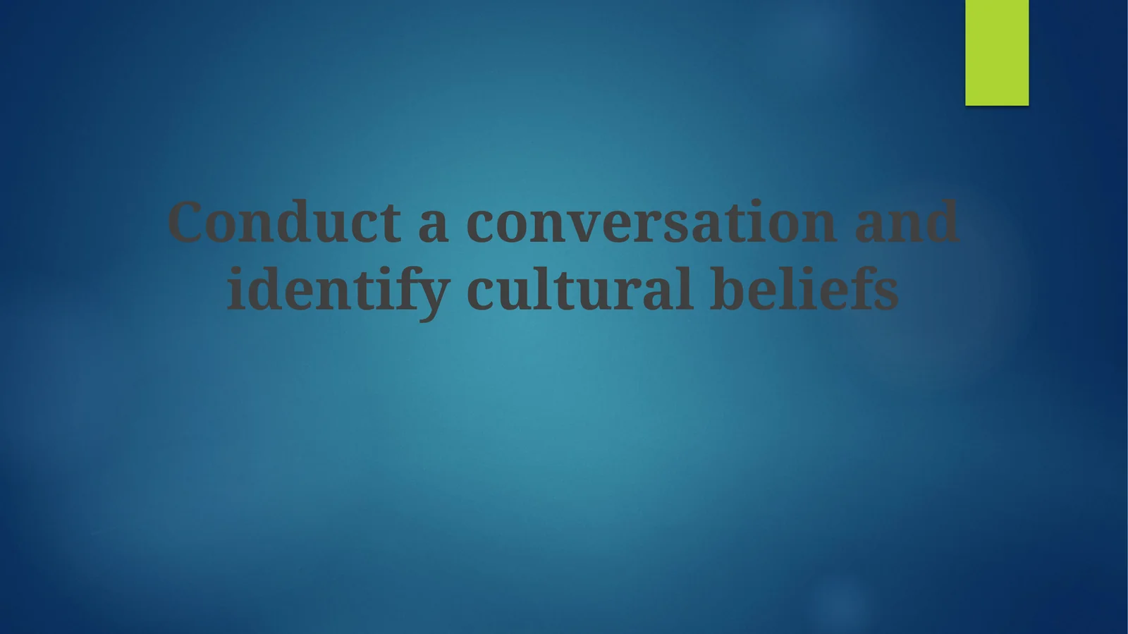 Uncovering Culture Through Conversation