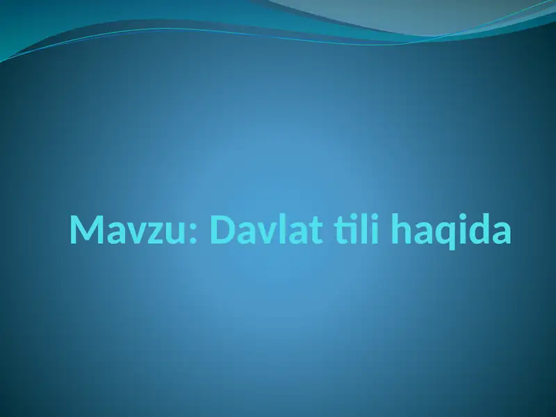 O‘zbek tili rivojlantirish bo‘yicha belgilab olgan vazifalarimizni izchil davom ettirishimiz lozim - Prezident Shavkat Mirziyoyev