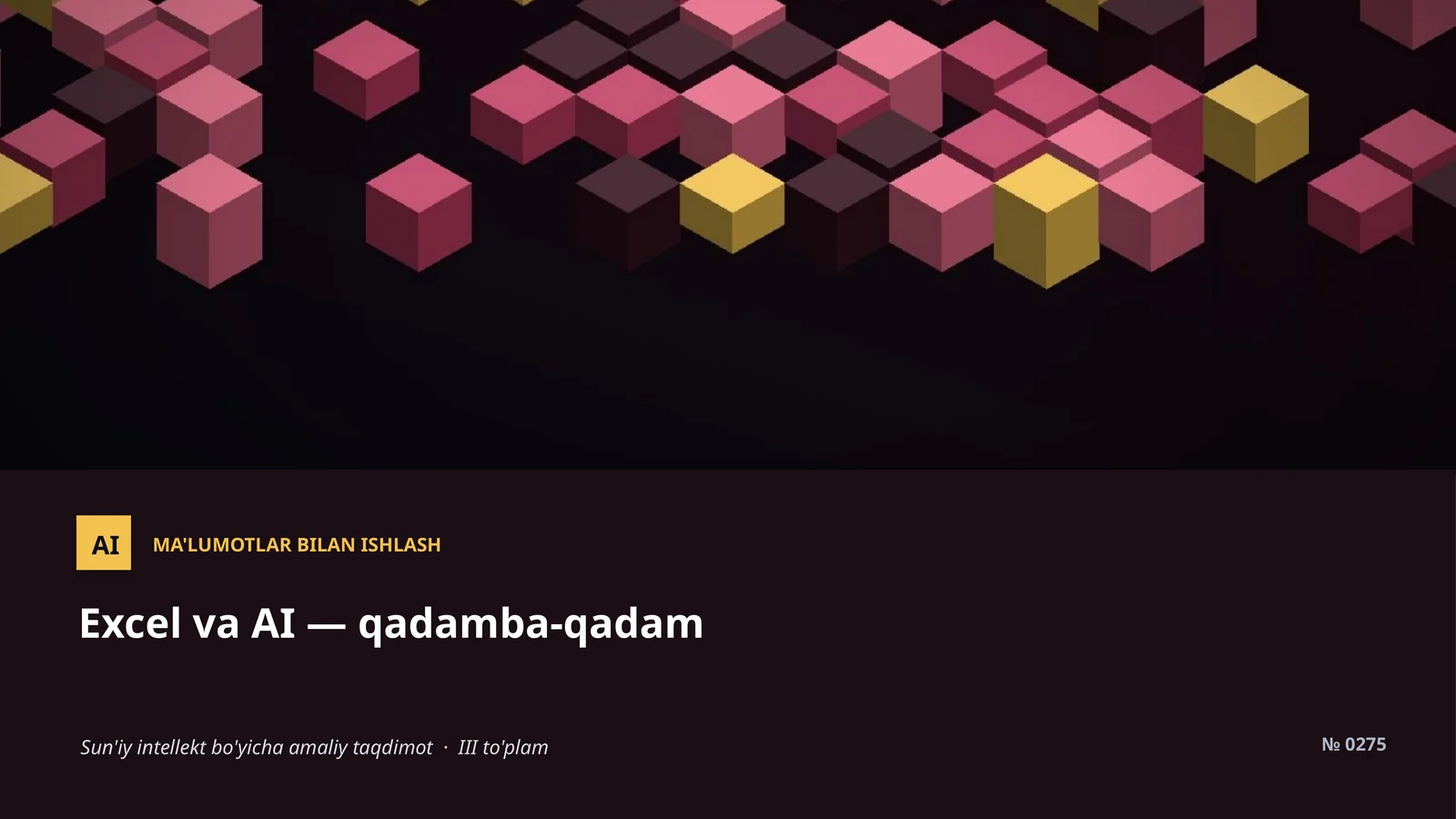 AI Ma'lumotlar bilan ishlash