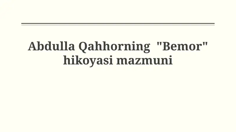 Bemor
