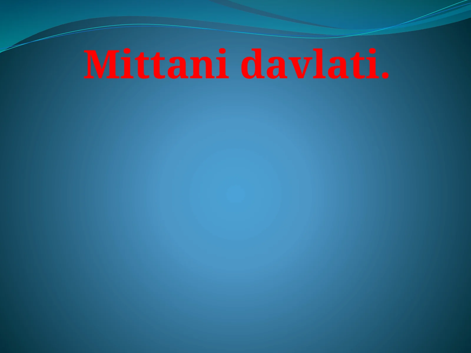 Mittani davlati