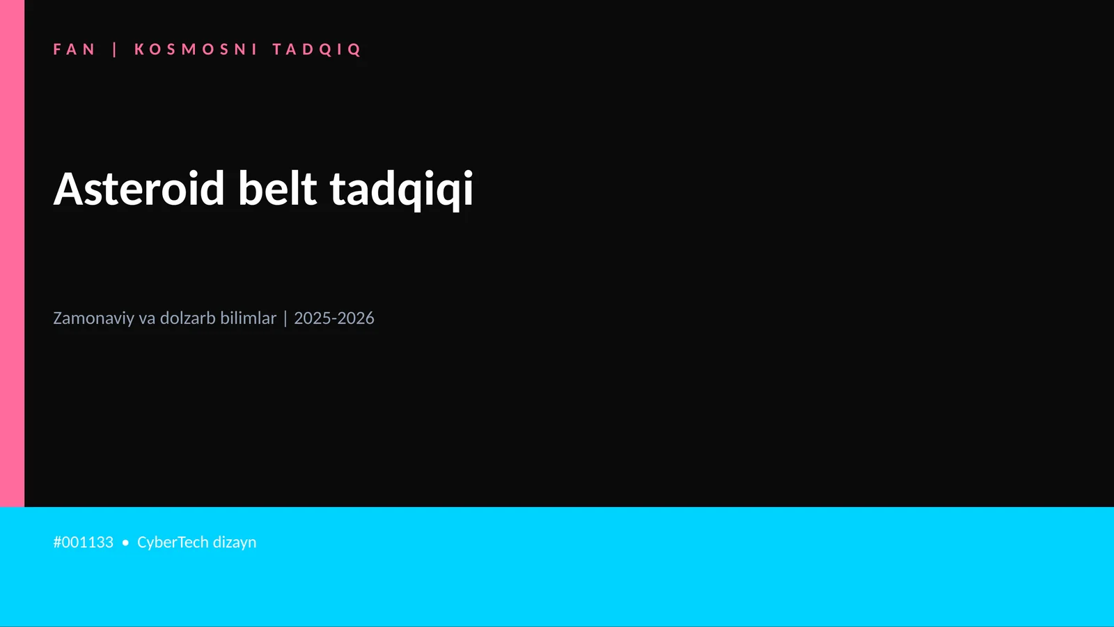 Asteroid belt tadqiqi