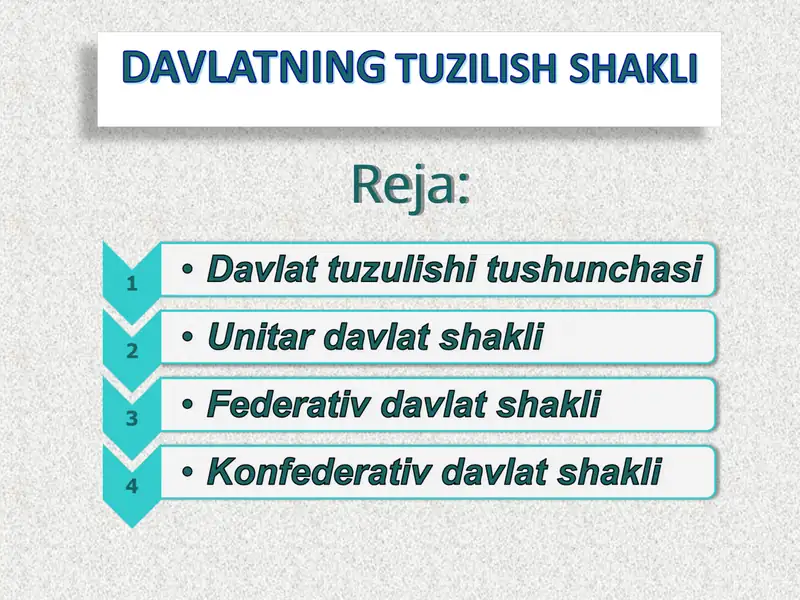 Davlat tuzilishi