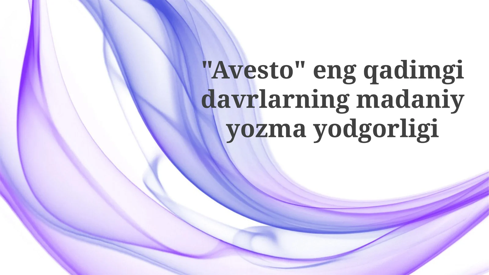 Avesto ta'siri