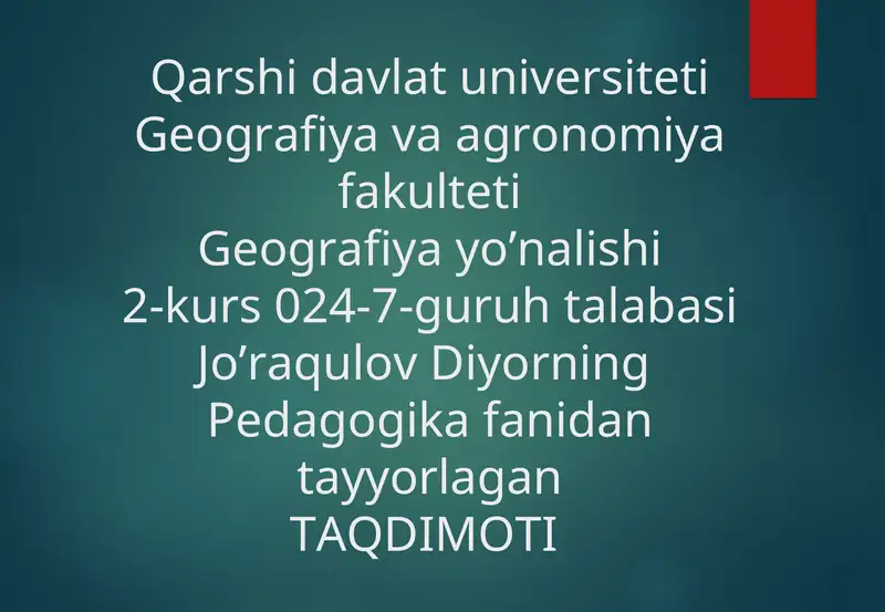 AXLOQIY TARBIYA